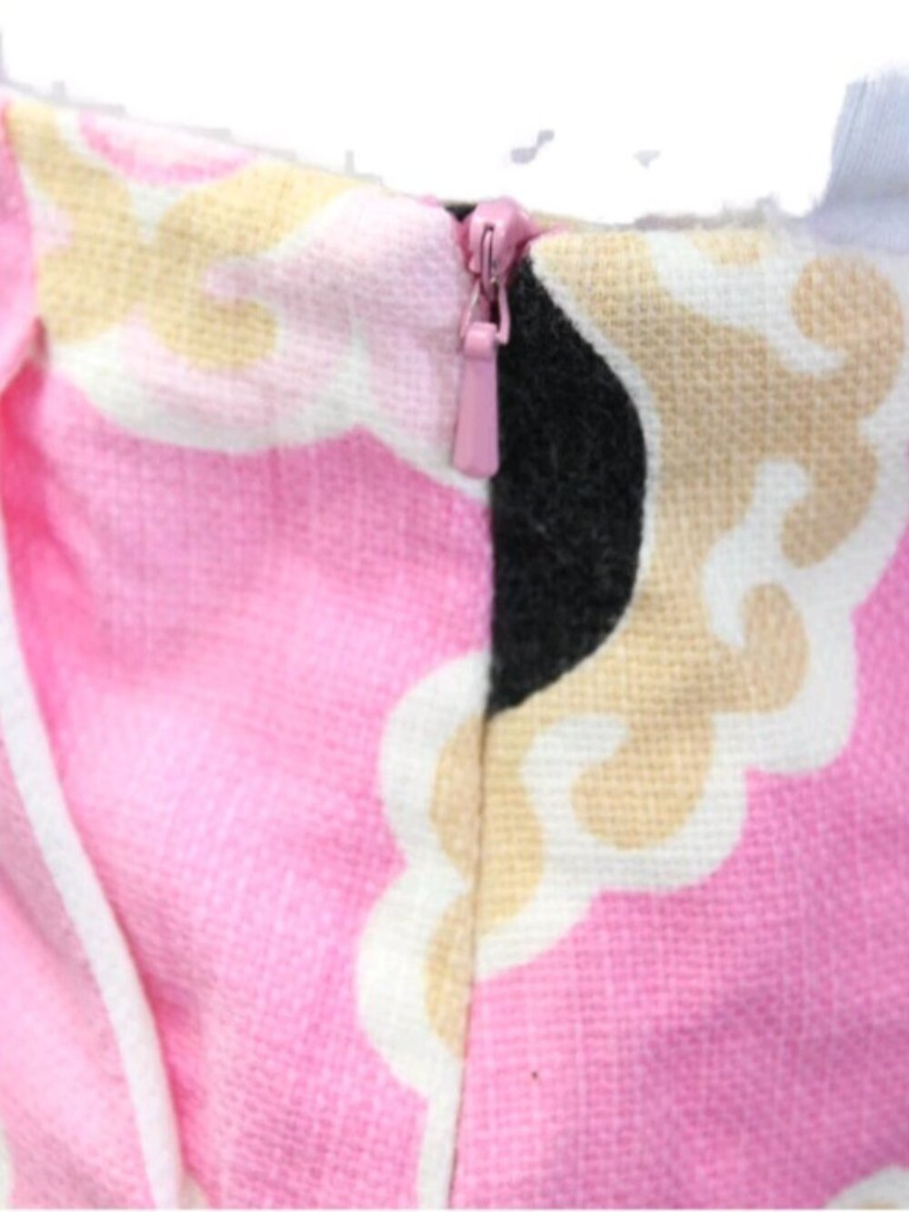 Lilly Pulitzer Womens Cotton Side Zip Floral Medallion Print Skirt Pink Size 4 - Picture 6 of 8